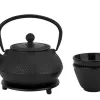 MPLCo Żeliwny zestaw 4 el. do parzenia herbaty w stylu Japanese czarny MPL 722045 Sale