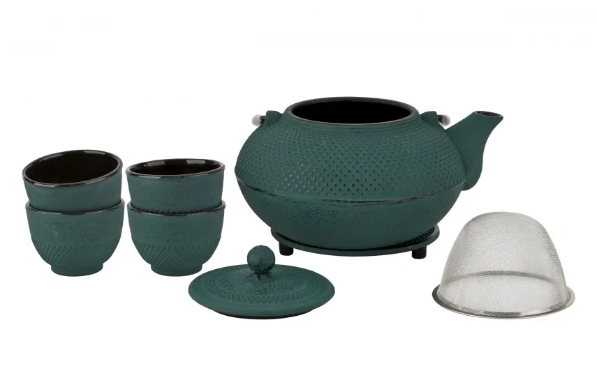 Witek Home Żeliwny zestaw do parzenia herbaty w stylu Japanese zielony Online