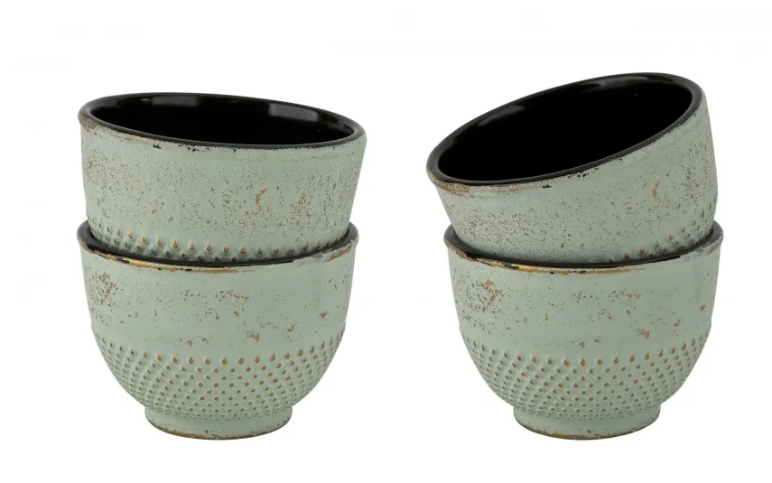 Witek Home Żeliwny zestaw do parzenia herbaty w stylu Japanese miętowy Outlet