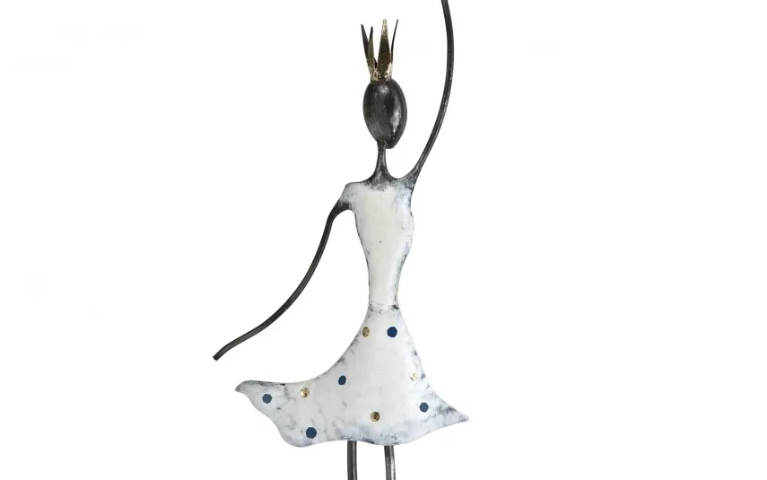 Bizar Figurka baletnicy z metalu 20x7,5x79 cm Clearance