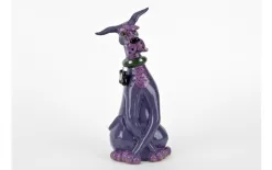 Witek Home Figurka ceramiczna Pies fioletowy Clearance