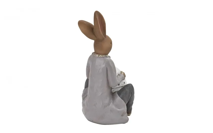 Dekor Pap Figurka Królik przy jajku 42 cm chłopiec Outlet