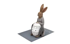 Dekor Pap Figurka Królik przy jajku 42 cm chłopiec Outlet