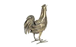 Art-Pol Figurka metalowa Kura złota H36,5 cm New