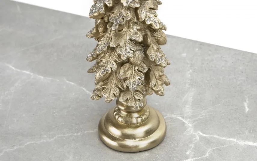 Art-Pol Figurka ozdobna Choinka złota mała 25 cm 170856 Hot