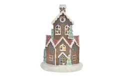 Art-Pol Figurka ozdobna Domek z piernika świecący LED H32 cm 172508 Clearance