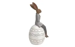 Dekor Pap Figurka ozdobna Królik na jajku dziewczynka 46 cm Clearance