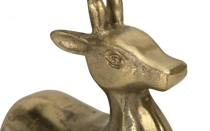 Ewax Figurka ozdobna Renifer H22,5 cm złota metalowa New