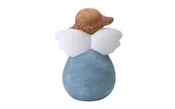 Dekor Pap Figurka ozdobna świecąca Aniołek niebieski 19 cm Outlet