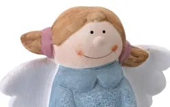 Dekor Pap Figurka ozdobna świecąca Aniołek niebieski 19 cm Outlet