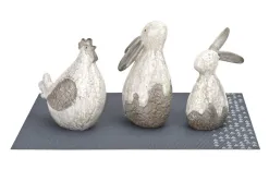 Dekor Pap Figurka ozdobna Zajączek kremowo-brązowy 18,5 cm Discount