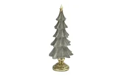 Ewax Figurka świąteczna Choinka szaro-złota 22cm Outlet