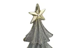 Ewax Figurka świąteczna Choinka szaro-złota 22cm Outlet