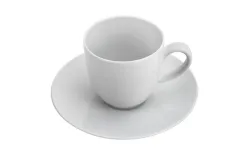 Karolina Filiżanka 250 ml + spodek 16 cm ZEN biała New