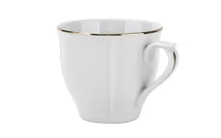 Lubiana Filiżanka 200 ml + spodek Maria ze złotym paskiem Outlet