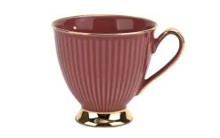 Cmielow Filiżanka 250 ml ze spodkiem Dalia Koral GZ04 Clearance