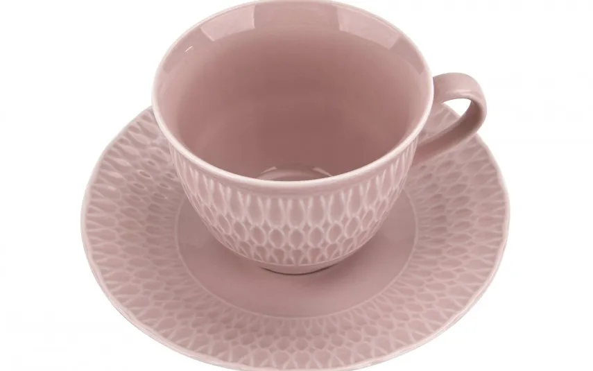 Cmielow Filiżanka + spodek 250ml/16 cm Sofia Różowa Hot