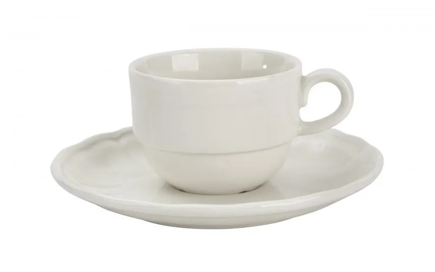 Karolina Filiżanka do espresso 100 ml ze spodkiem Castel Cream Best