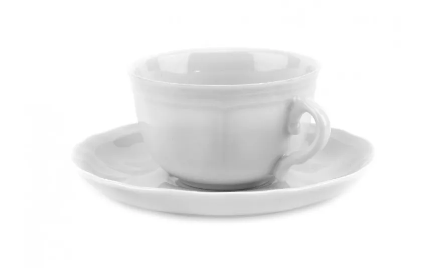 Karolina Filiżanka 220ml ze spodkiem Castel White Sale