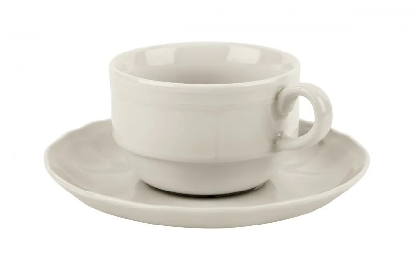 Karolina Filiżanka 220ml ze spodkiem Castel Cream Sale