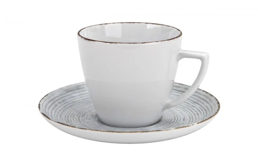 Lubiana Filiżanka porcelanowa 350 ml + spodek Rayado 101/9015 Hot