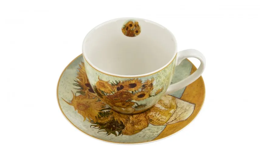 Duo Filiżanka porcelanowa 250 ml + spodek Sunflowers Sale