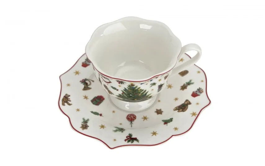 Duo Filiżanka porcelanowa 150 ml + spodek Christmas Tree Clearance