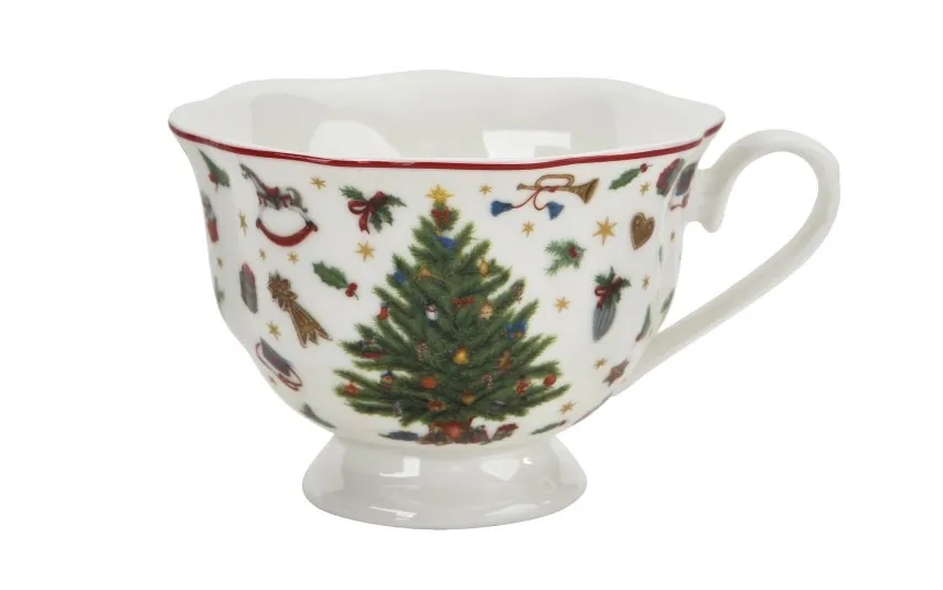 Duo Filiżanka porcelanowa 150 ml + spodek Christmas Tree Clearance