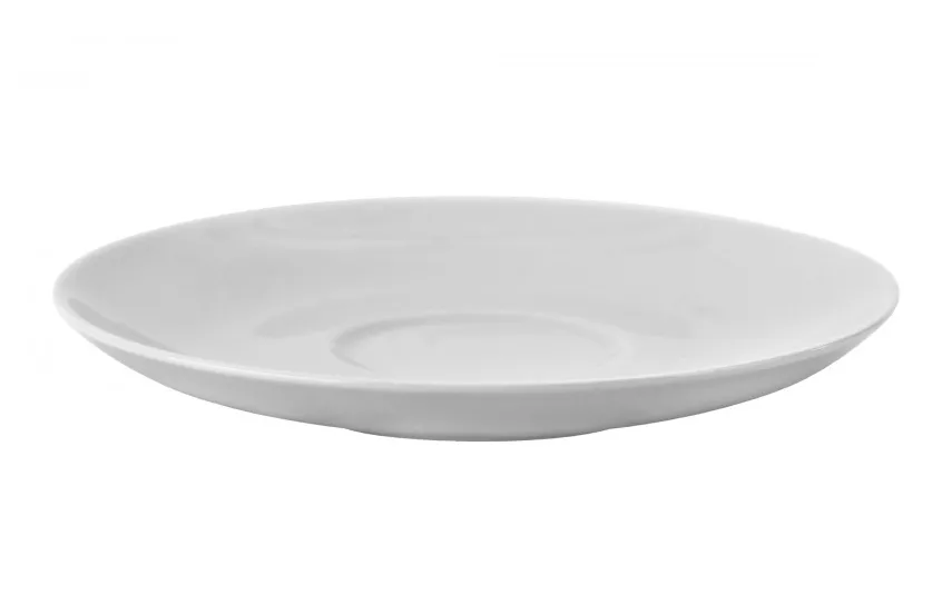 Chodziez Filiżanka porcelanowa 250 ml + spodek City Biała C001 Fashion