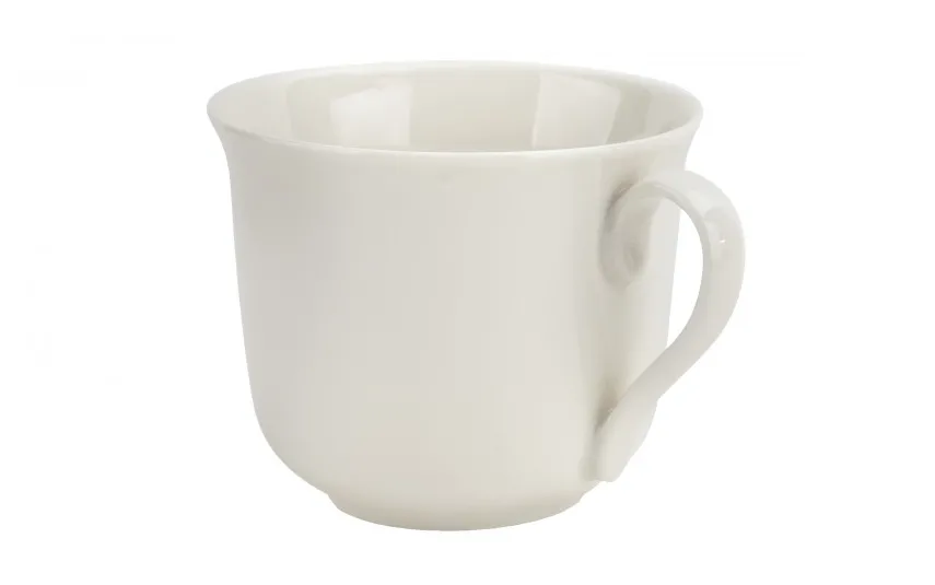 Altom Design Filiżanka porcelanowa 400 ml + spodek Bella krem Hot