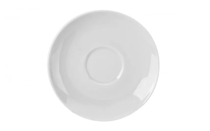 Chodziez Filiżanka porcelanowa 250 ml + spodek City Biała C001 Fashion