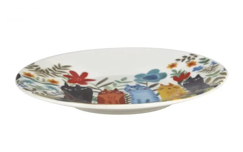Duo Filiżanka porcelanowa 230 ml + spodek Koty Ogrodowe Online