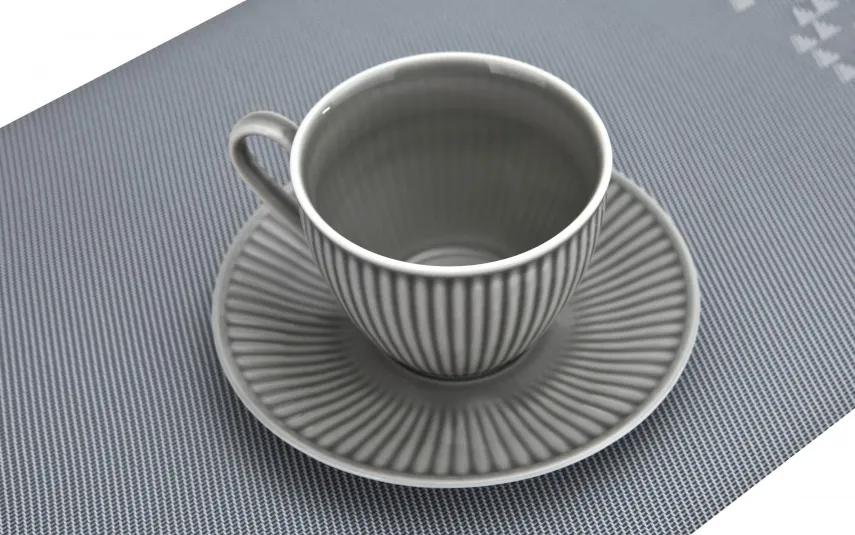 Lubiana Filiżanka porcelanowa 280 ml + spodek Aida Art LU20 (K630) Fashion