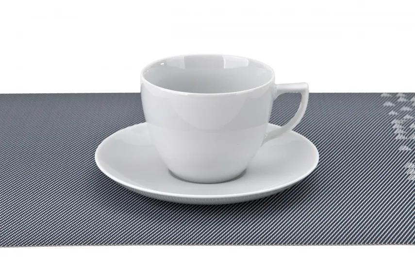 Cmielow Filiżanka porcelanowa 320 ml + spodek Dalia Zielona Sale