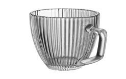 Altom Design Filiżanka szklana 250 ml + spodek Selena Hot
