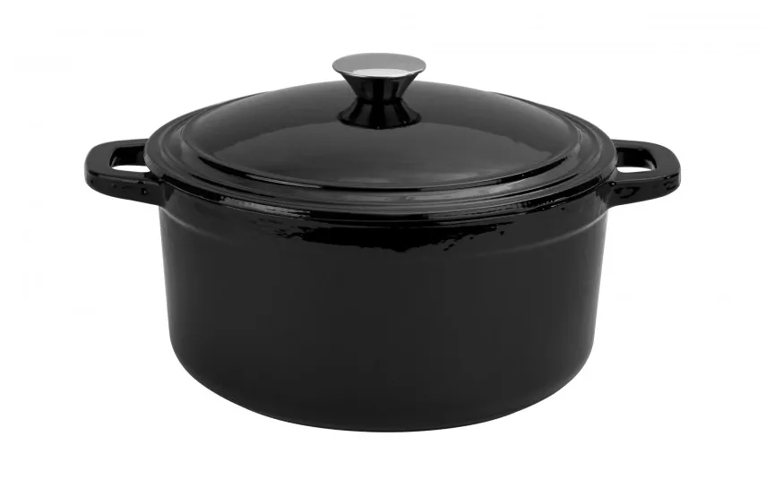 MPLCo Garnek żeliwny z pokrywką emaliowany 5,5 L New