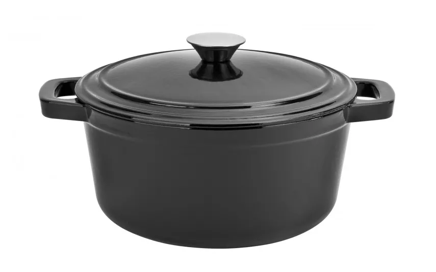 MPLCo Garnek żeliwny z pokrywką emaliowany 4,5 L Hot