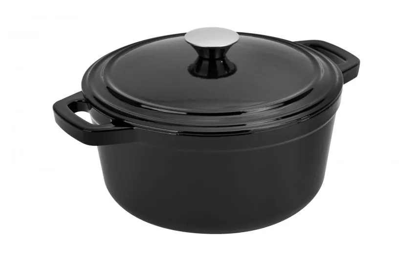 MPLCo Garnek żeliwny z pokrywką emaliowany 4,5 L Hot
