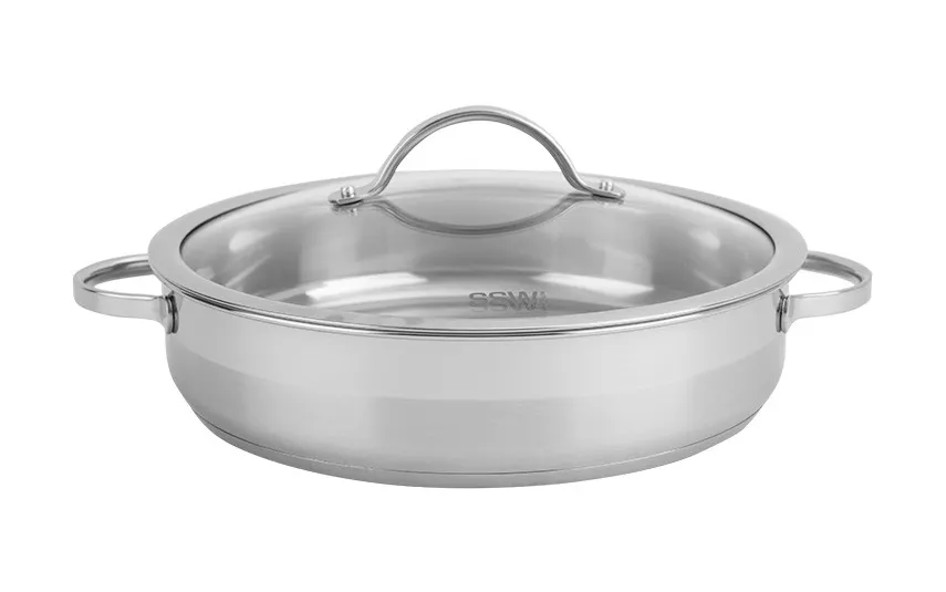 Garnek z pokrywą niski 3 l. Hot