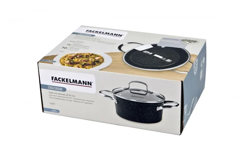 Fackelmann Garnek z pokrywką 20 cm na indukcję Alu Crossroad Outlet