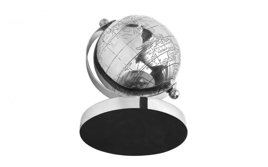 Art-Pol Globus metalowy dekoracyjny 17 cm Queen Isabell srebrny Sale