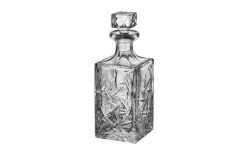 Zawiercie Huta Szkla Karafka kryształowa 0,75 L z korkiem Zawiercie 1834-247 New