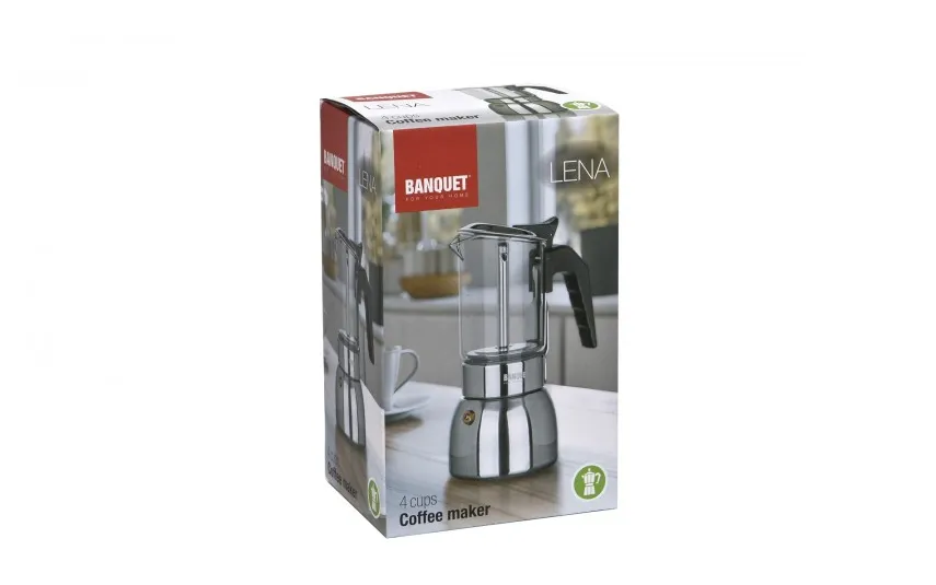 Banquet Kawiarka 200 ml Lena na 4 filiżanki espresso Hot