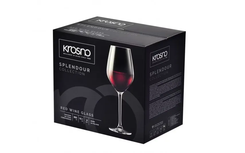 Krosno Kieliszek do wina czerwonego 300 ml Splendour Gold Sale