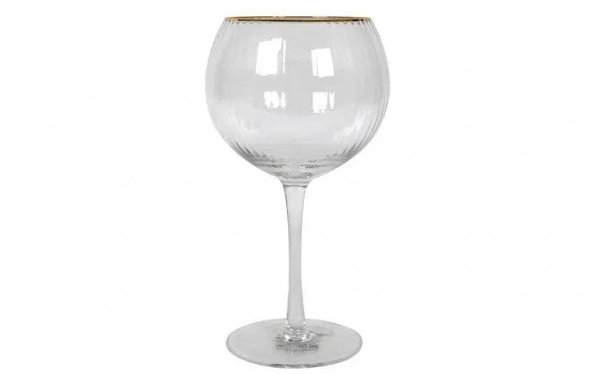 MPLCo Kieliszek koktajlowy 500 ml ryflowany Rim Gold Sale