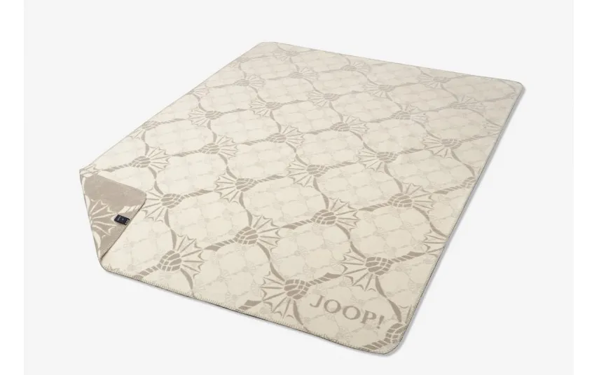 Joop Koc bawełniano-akrylowy 150x200 Cornlower Double Ecru-stein Discount
