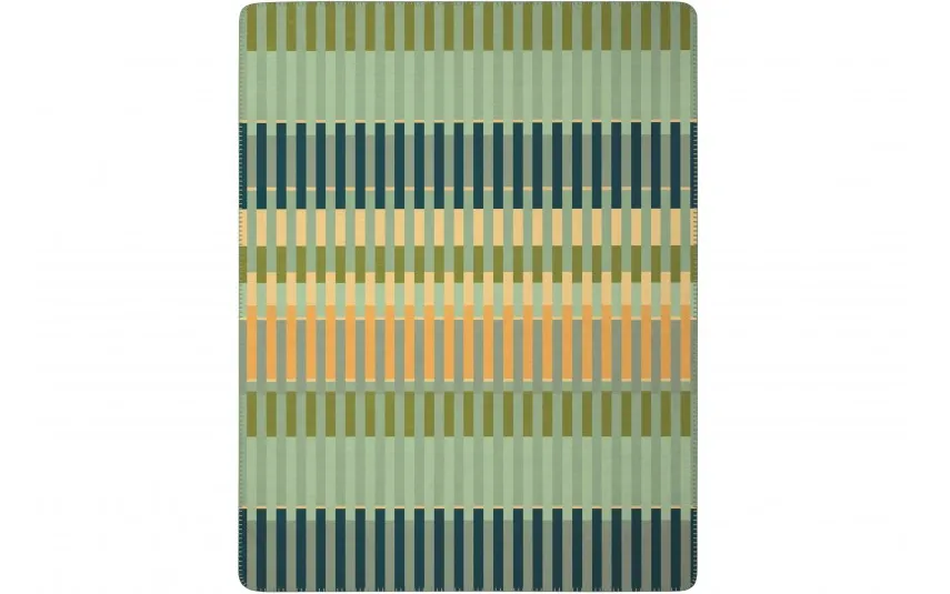 Biederlack Koc bawełniano-akrylowy 150x200 cm Lineup Green New