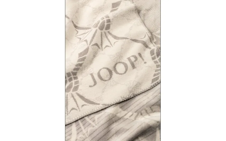 Joop Koc bawełniano-akrylowy 150x200 Cornlower Double Ecru-stein Discount