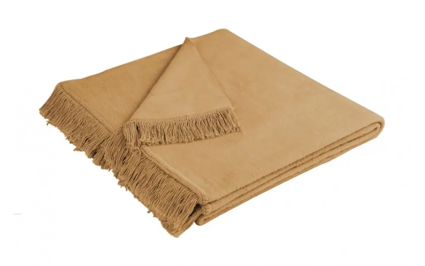 Biederlack Koc narzuta na fotel 50x200 cm Cover Cotton Kamel Discount