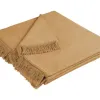 Biederlack Koc narzuta na fotel 100x200 cm Cover Cotton Kamel Best